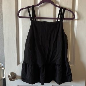 Black Peplum Cami in Medium